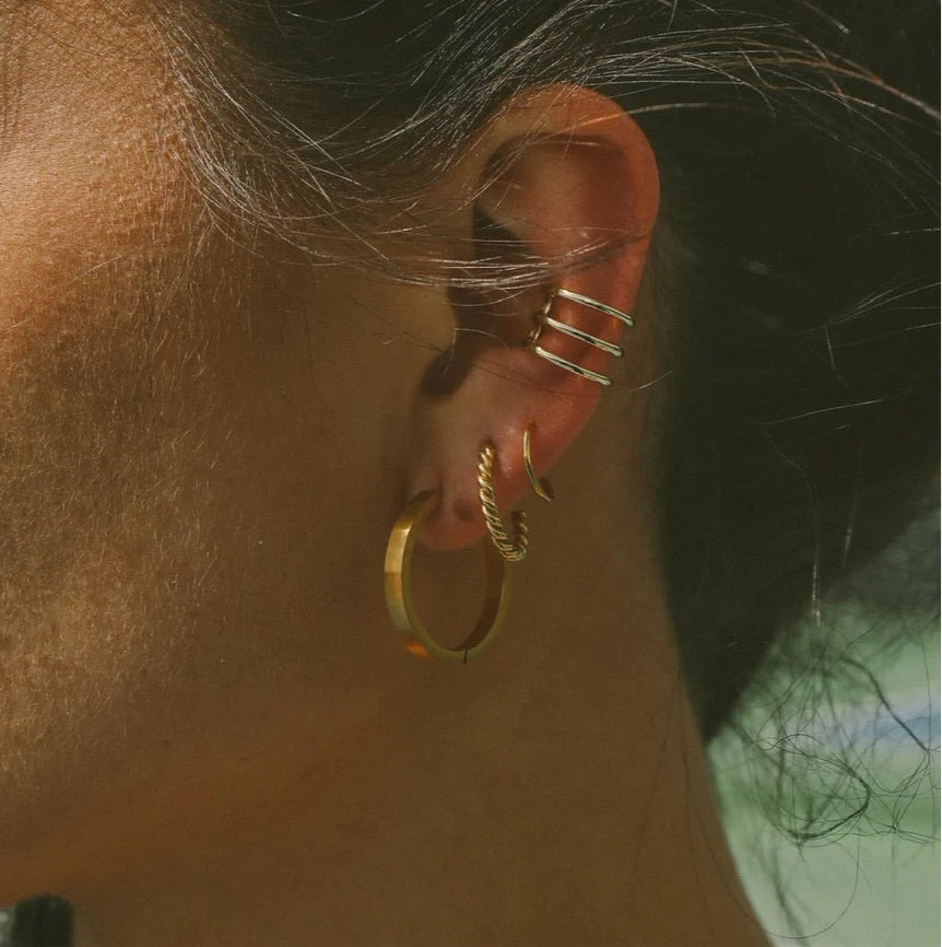 Spiral Dubbel Twist Hoops